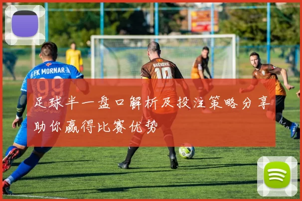 足球半一盘口解析及投注策略分享助你赢得比赛优势